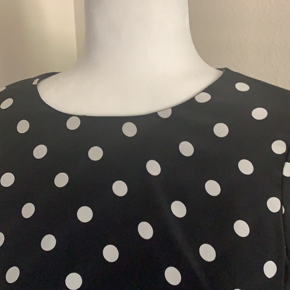 Black and cream polka dot silk dress by C. Wonder - Picture 2 of 4